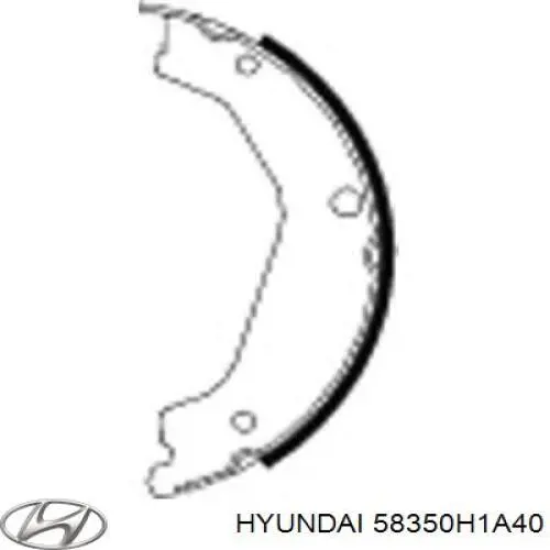 Comprar 58350H1A40 Hyundai/Kia Juego de zapatas de frenos, freno de estacionamiento