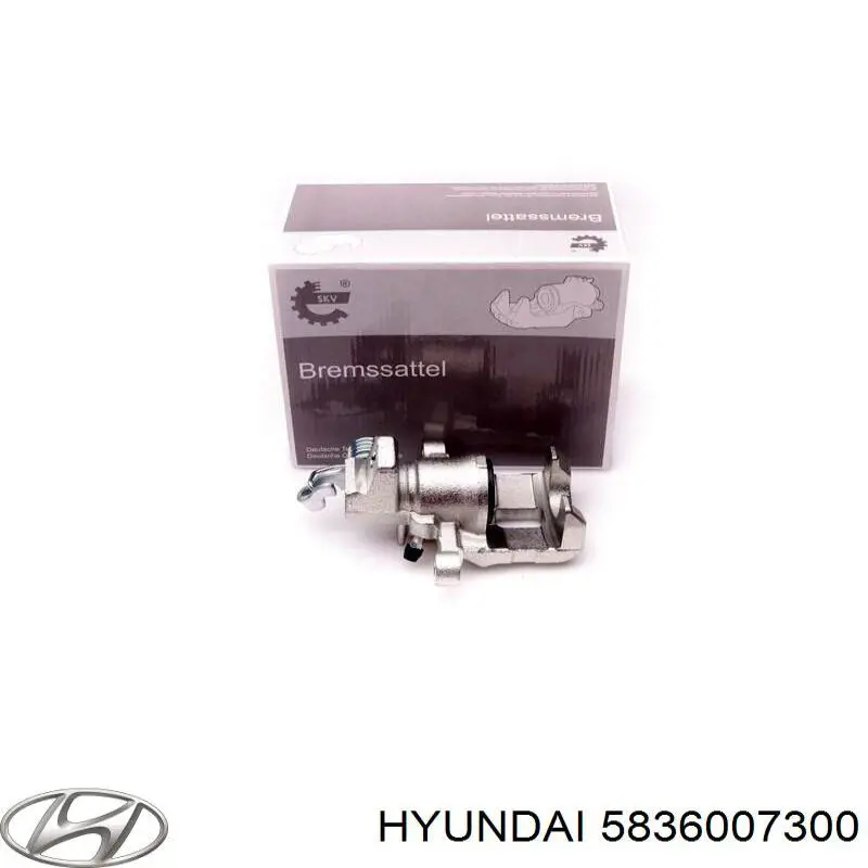 5836007300 Hyundai/Kia pinza de freno trasero derecho