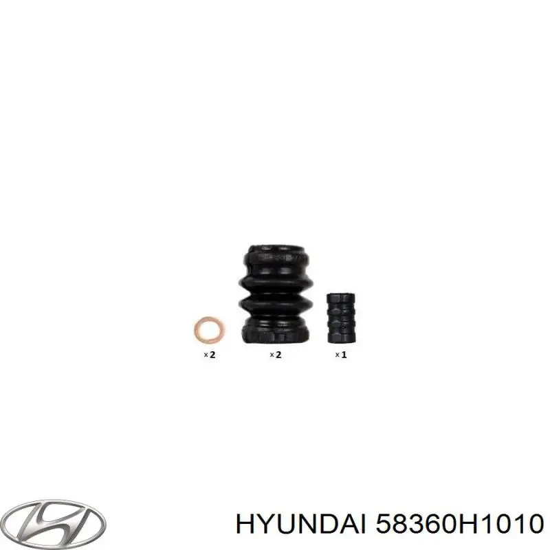 58360H1010 Hyundai/Kia pinza de freno trasero derecho