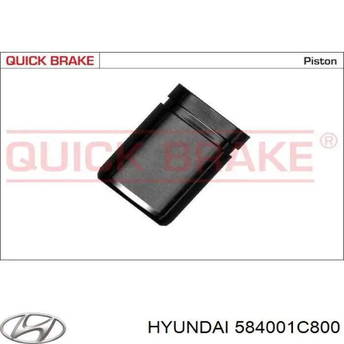 584001C800 Hyundai/Kia pinza de freno trasero derecho