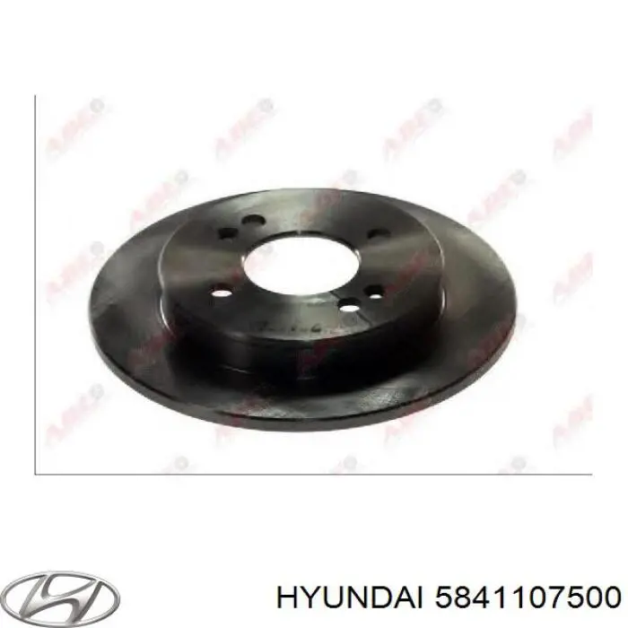 5841107500 Hyundai/Kia disco de freno trasero