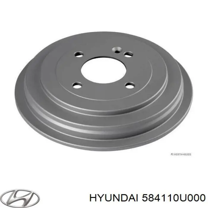 Tambor de freno trasero Hyundai/Kia 584110U000 precio, desde 32,14 EUR