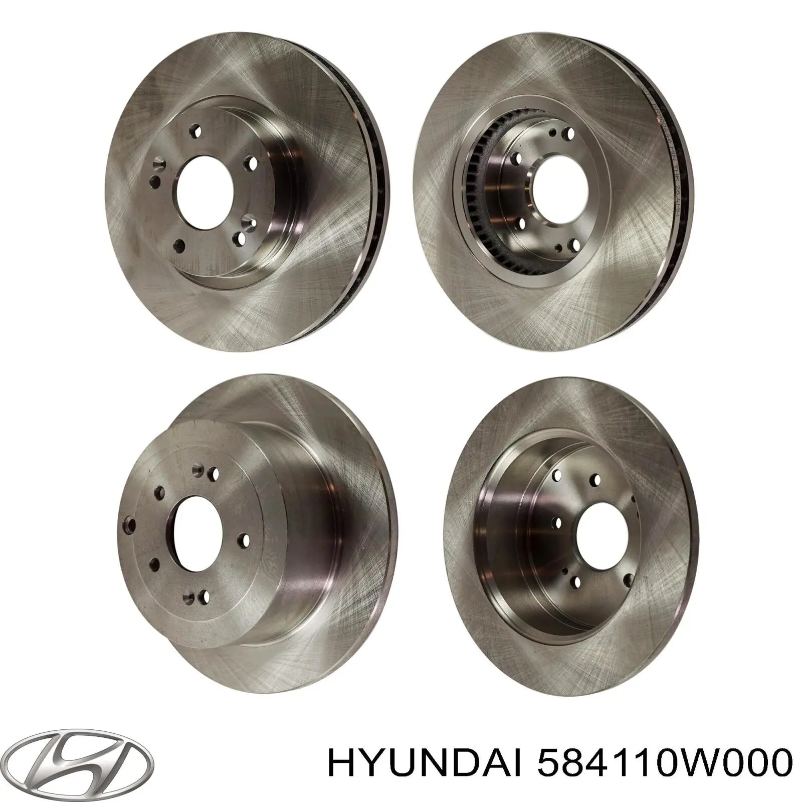 584110W000 Hyundai/Kia disco de freno trasero