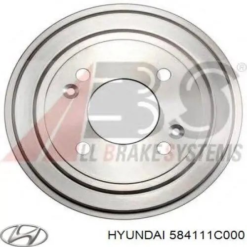 584111C000 Hyundai/Kia freno de tambor trasero