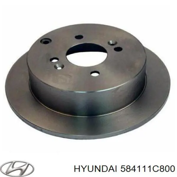 Disco de freno trasero 584111C800 Hyundai/Kia