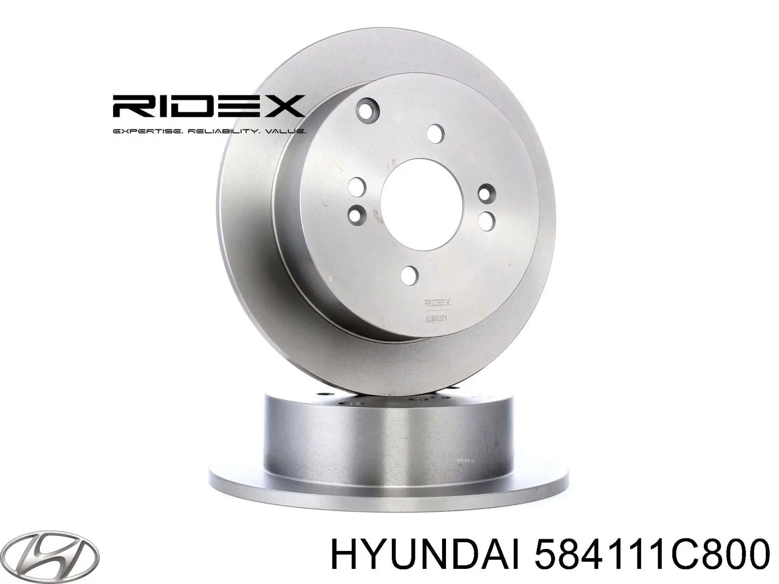Comprar 584111C800 Hyundai/Kia Disco de freno trasero