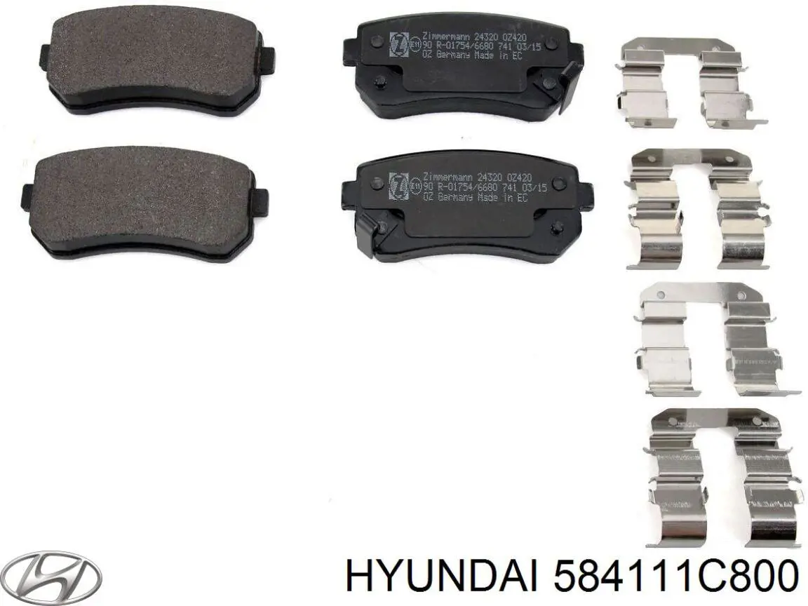 Frenos traseros Hyundai/Kia 584111C800
