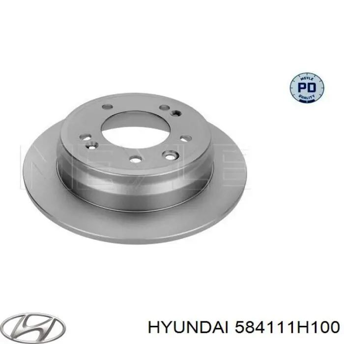 Comprar 584111H100 Hyundai/Kia Disco de freno trasero