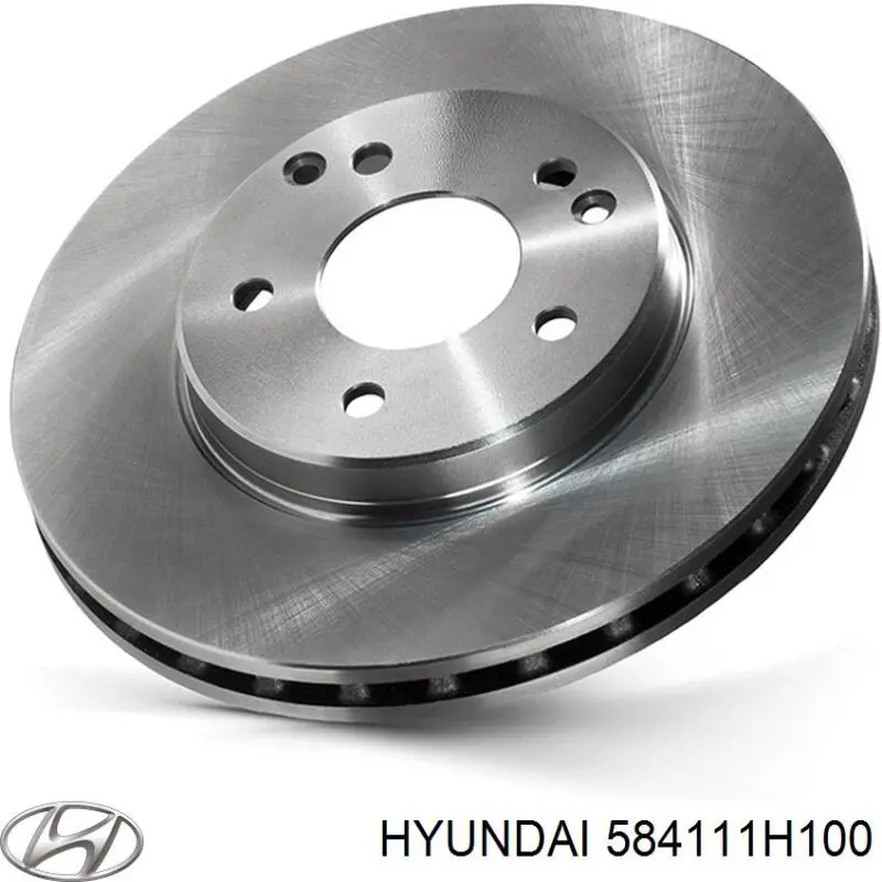 Disco de freno trasero 584111H100 Hyundai/Kia