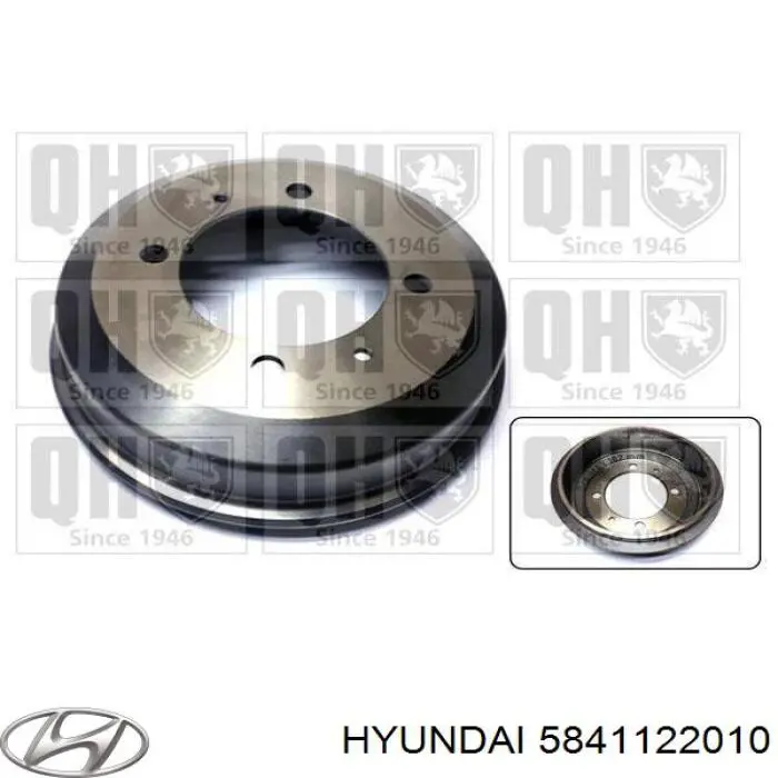 5841122010 Hyundai/Kia freno de tambor trasero