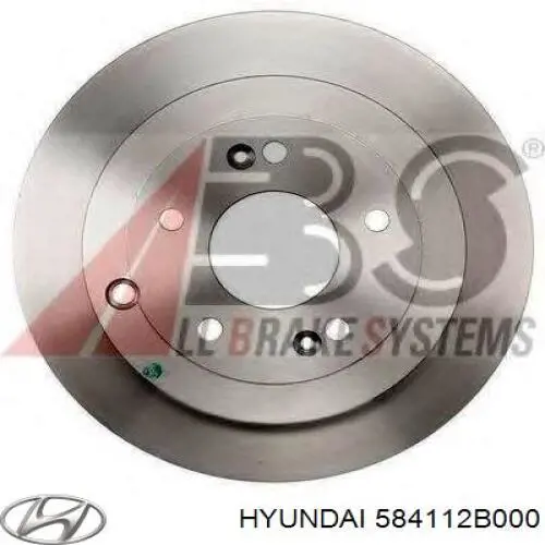 584112B000 Hyundai/Kia disco de freno trasero