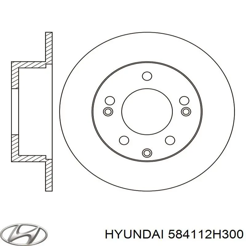 Comprar 584112H300 Hyundai/Kia Disco de freno trasero