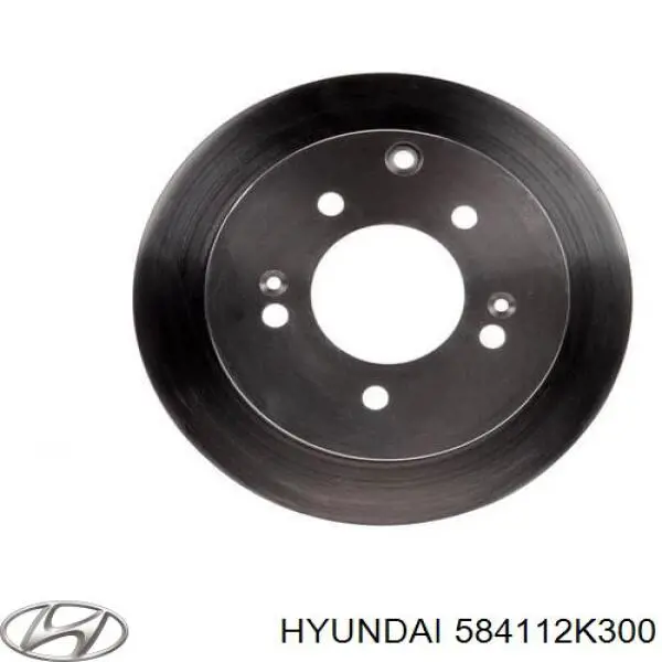 Disco de freno trasero 584112K300 Hyundai/Kia