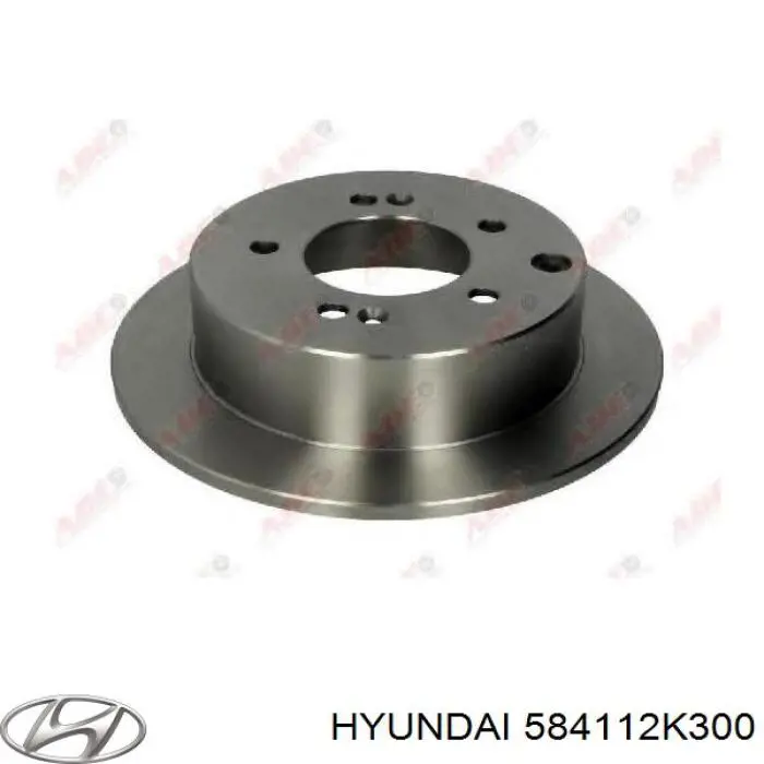 584112K300 Hyundai/Kia disco de freno trasero