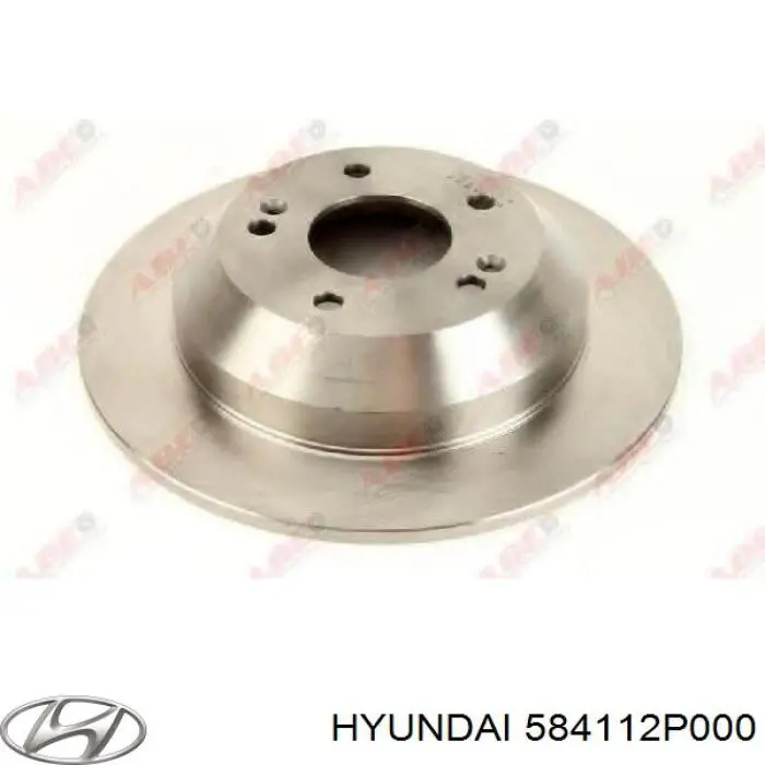 Disco de freno trasero Hyundai/Kia 584112P000 precio, desde 38,32 EUR