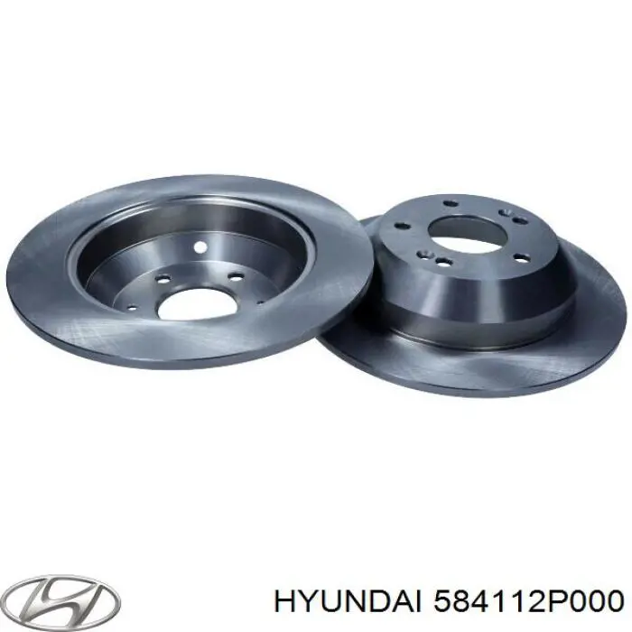 Disco de freno trasero 584112P000 Hyundai/Kia