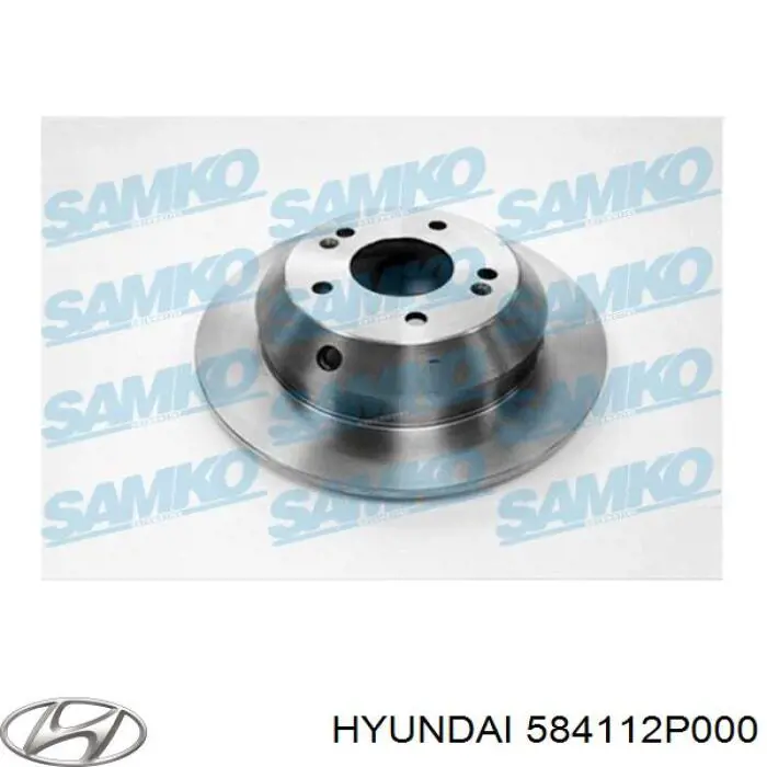 584112P000 Hyundai/Kia Freno de disco trasero