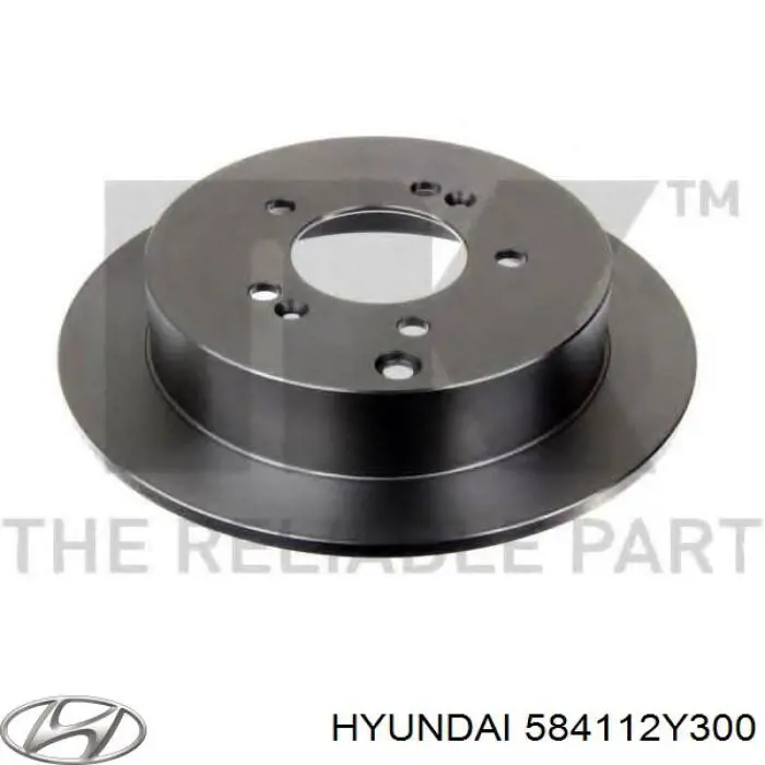 Disco de freno trasero Hyundai/Kia 584112Y300 precio, desde 36,02 EUR