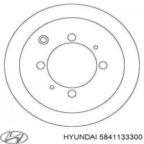 Disco de freno, eje trasero para Hyundai Sonata 