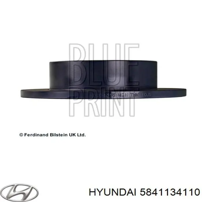 Disco de freno trasero 5841134110 Hyundai/Kia