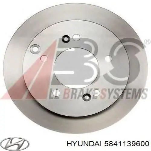 5841139600 Hyundai/Kia disco de freno trasero