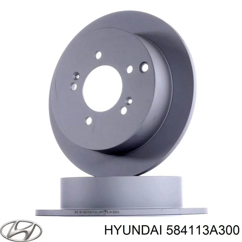 Disco de freno trasero 584113A300 Hyundai/Kia
