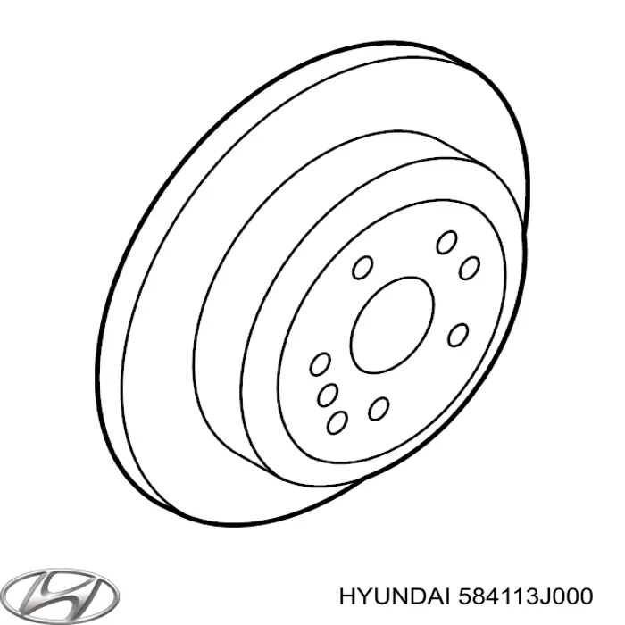 Disco de freno, eje trasero para Hyundai Veracruz 