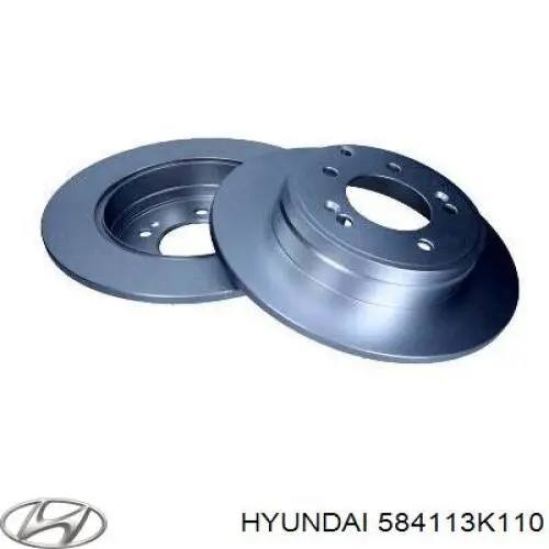 Disco de freno trasero 584113K110 Hyundai/Kia
