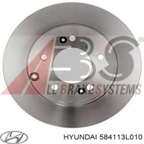 584113L010 Hyundai/Kia disco de freno trasero
