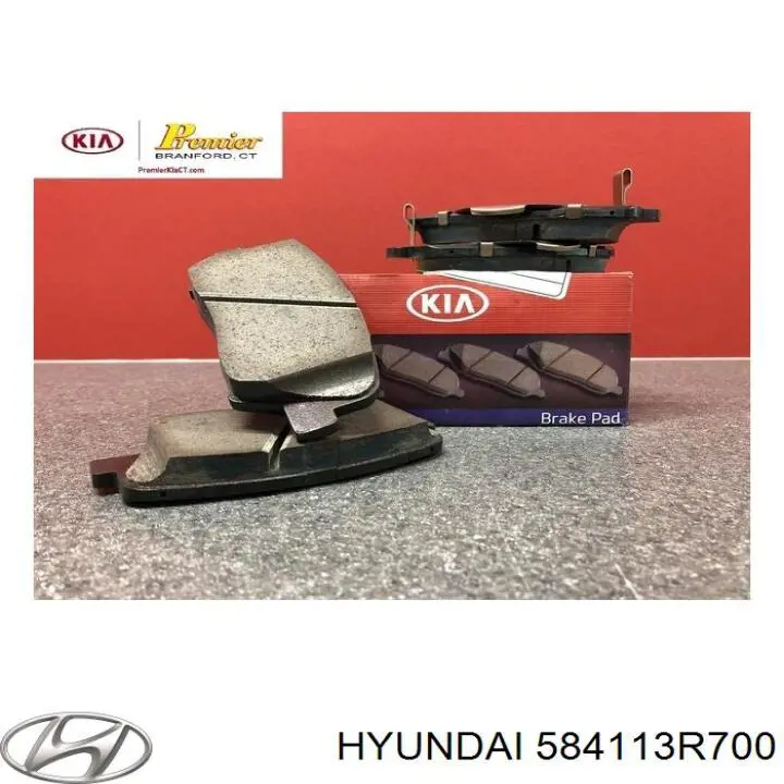 584113R700 Hyundai/Kia disco de freno trasero