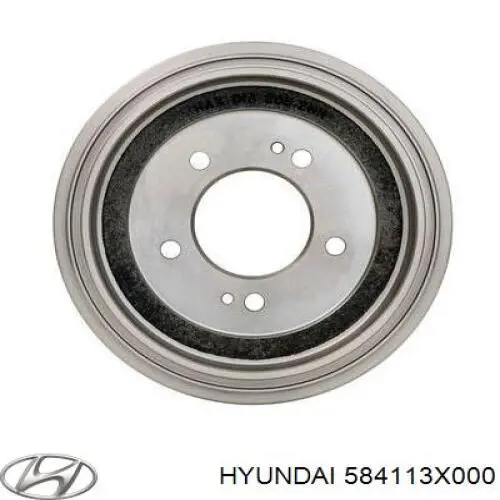 Tambor de freno trasero Hyundai/Kia 584113X000 precio, desde 31,24 EUR