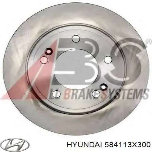 Comprar 584113X300 Hyundai/Kia Disco de freno trasero
