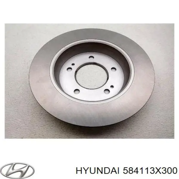 584113X300 Hyundai/Kia Freno de disco trasero