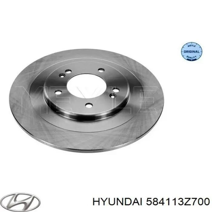 Comprar 584113Z700 Hyundai/Kia Disco de freno trasero