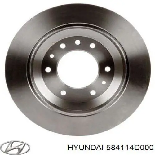 Disco de freno trasero 584114D000 Hyundai/Kia