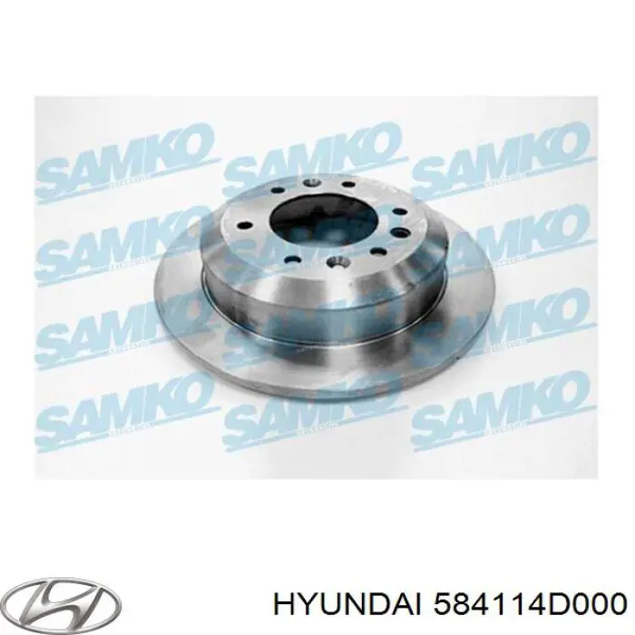 Disco de freno trasero Hyundai/Kia 584114D000 precio, desde 51,68 EUR