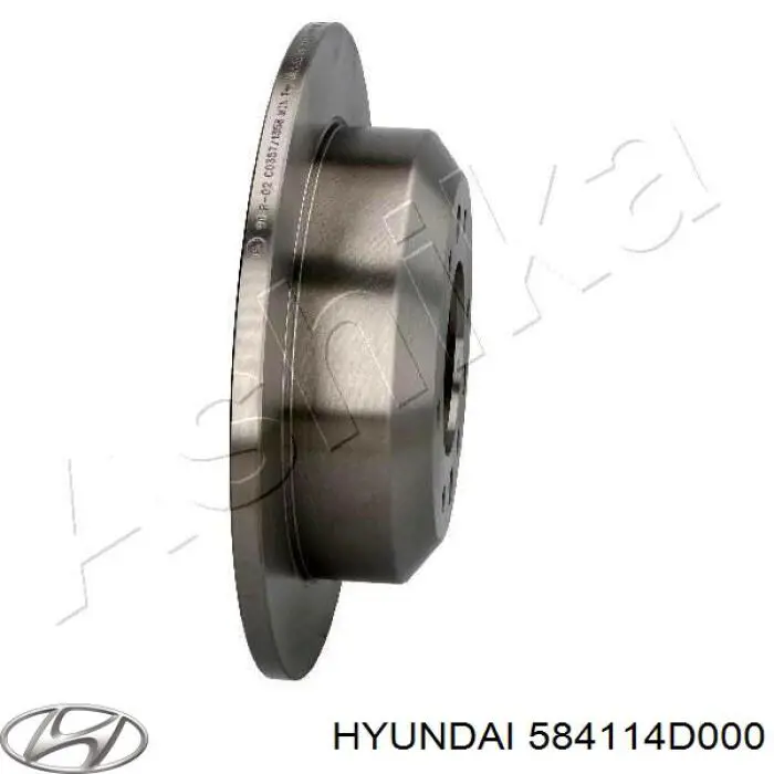 Comprar 584114D000 Hyundai/Kia Disco de freno trasero