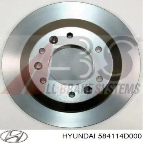 584114D000 Hyundai/Kia disco de freno trasero