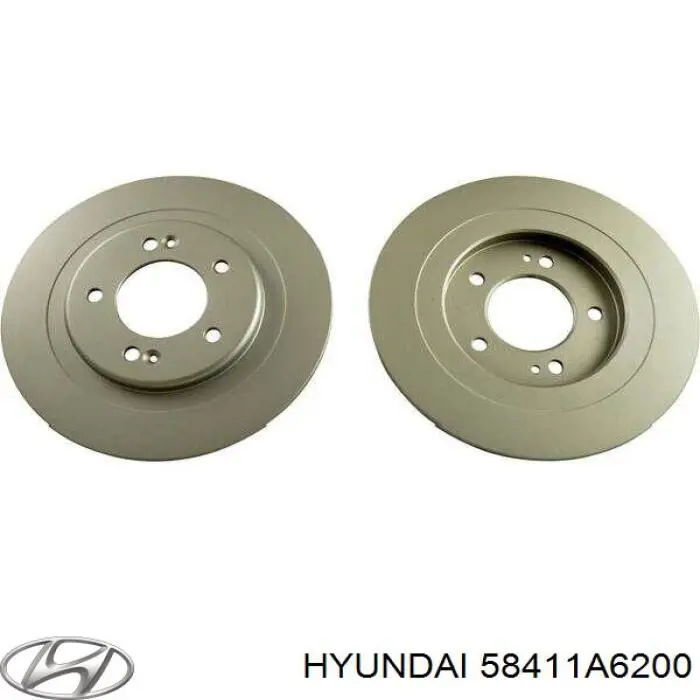 Disco de freno trasero Hyundai/Kia 58411A6200 precio, desde 38,99 EUR