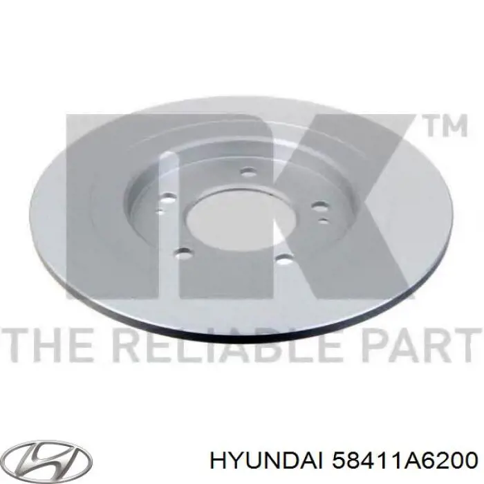 Comprar 58411A6200 Hyundai/Kia Disco de freno trasero