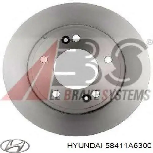 Disco de freno trasero 58411A6300 Hyundai/Kia