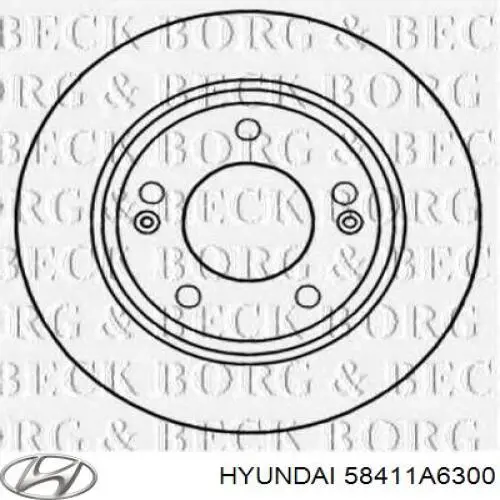 Comprar 58411A6300 Hyundai/Kia Disco de freno trasero