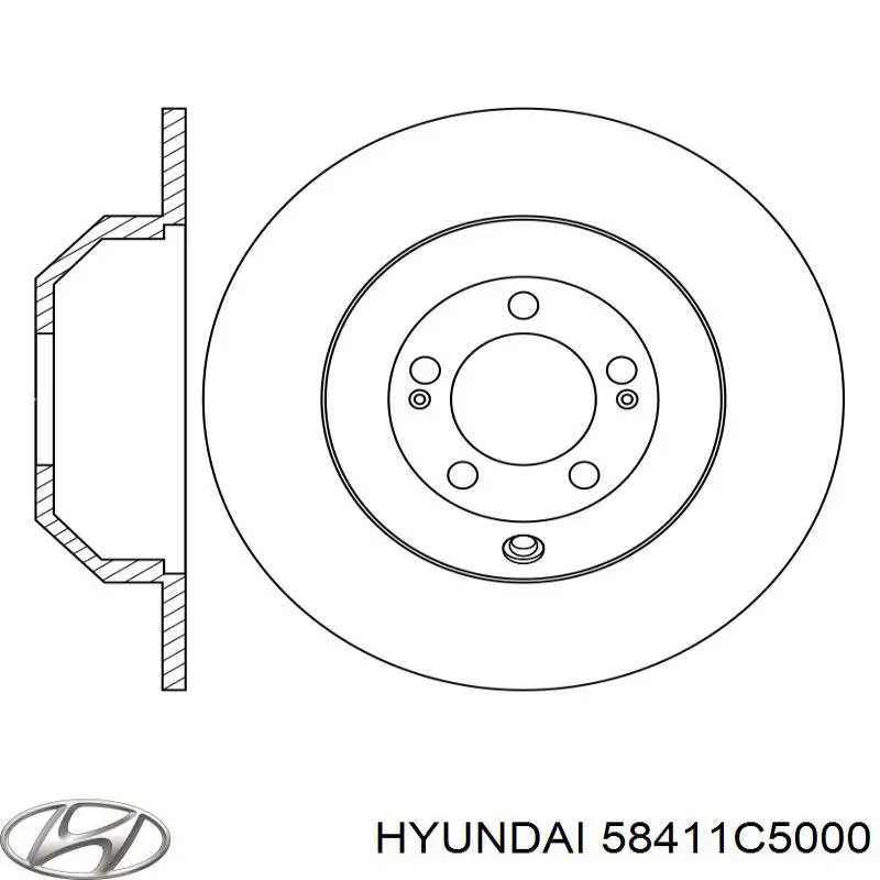 Disco de freno, eje trasero para KIA Sorento 3