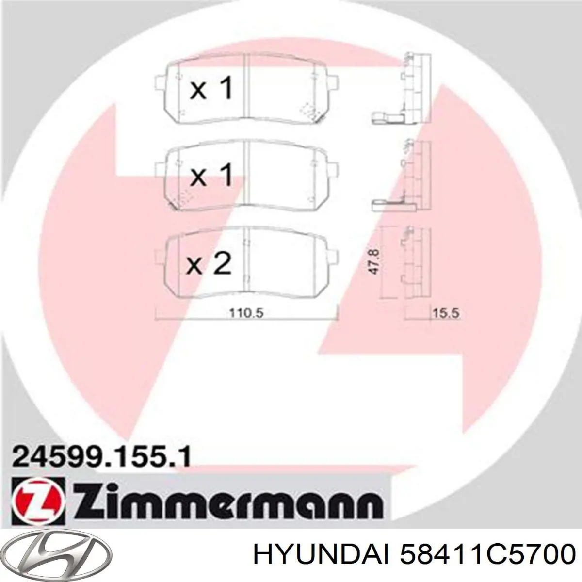Disco de freno trasero Hyundai/Kia 58411C5700 precio, desde 61,23 EUR