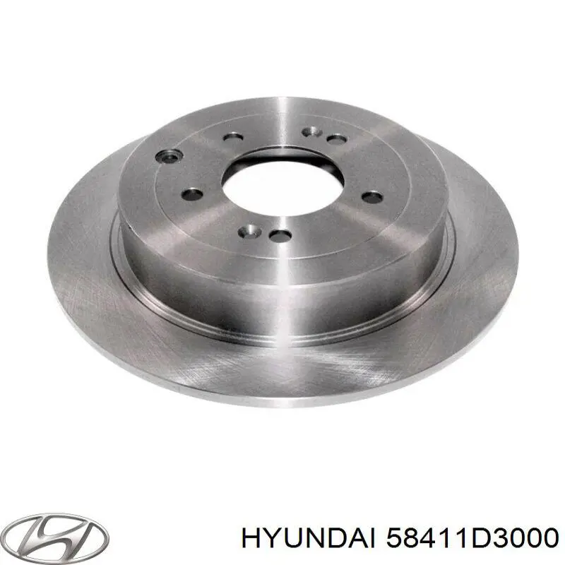 58411D3000 Hyundai/Kia disco de freno trasero