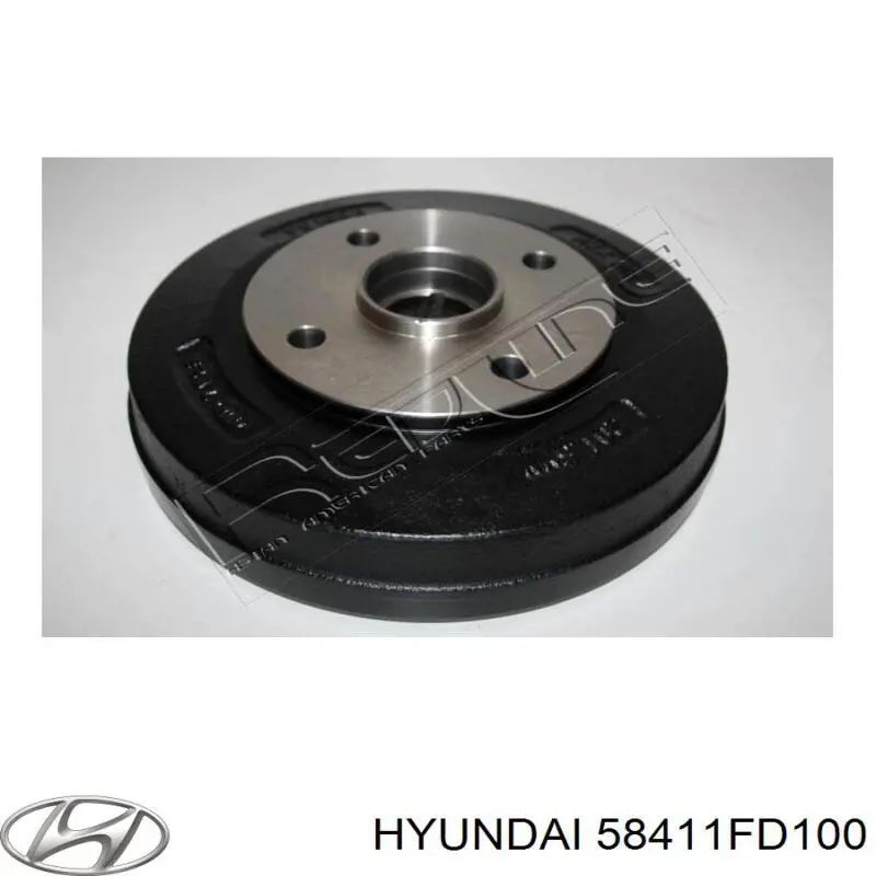 Tambor de freno trasero Hyundai/Kia 58411FD100 precio, desde 44,88 EUR