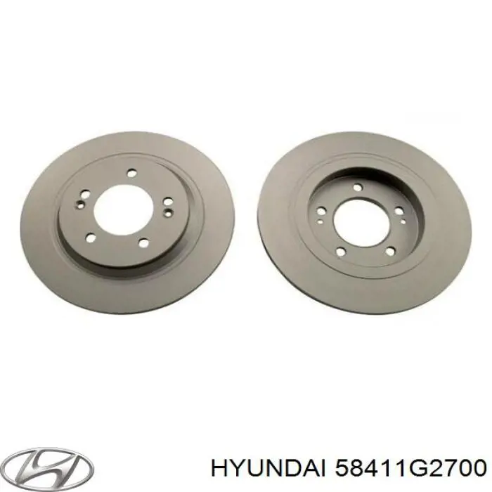 Disco de freno trasero Hyundai/Kia 58411G2700 precio, desde 43,75 EUR