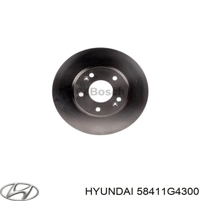 Disco de freno, eje trasero para Hyundai I30 PD