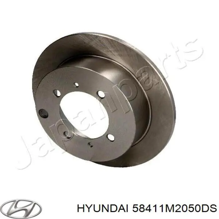 58411M2050DS Hyundai/Kia disco de freno trasero