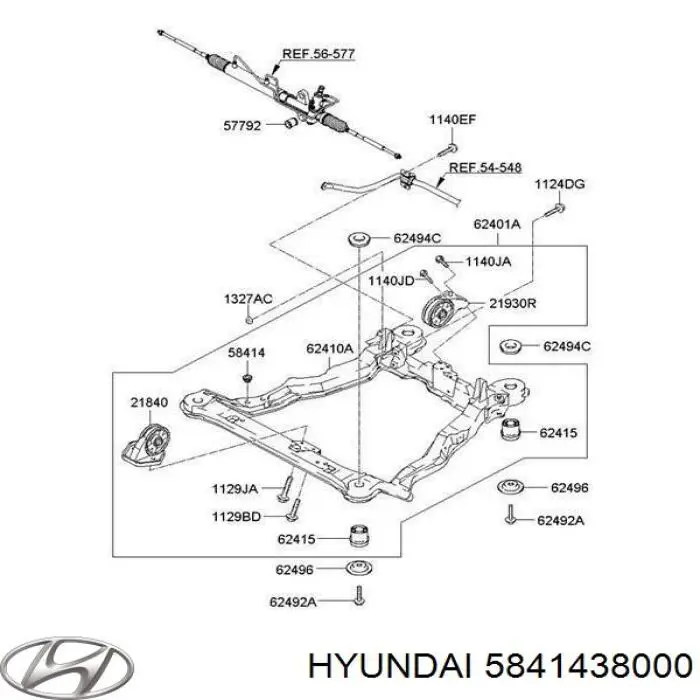 Comprar 5841438000 Hyundai/Kia Cubierta del motor